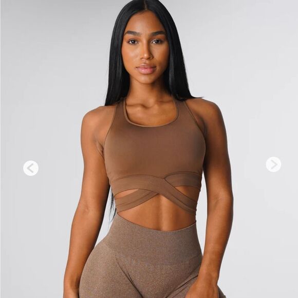 NVGTN NWT Sculpt Seamless Bra Mocha Size M - Picture 2 of 4